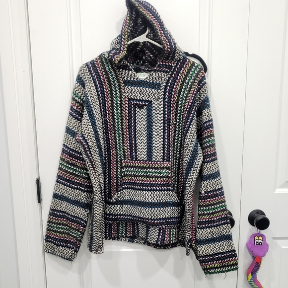 Baja Joe Eco-friendly Woven Drug Rug Hoodie - Picture 1 of 8